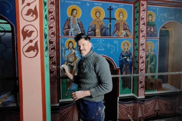 GORAN OSLIKAO SRPSKU SVETINJU POTPUNO SAM! Meštani Kamenice prikupili novac kako bi crkvu sačuvali od PROPADANJA! (FOTO)