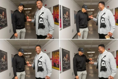 DANTE NA SRPSKI NAČIN! Miljenik grobara se sa ocem Sesilom tucao jajima, pa poslao MOĆNU PORUKU navijačima - "Nigde kao u Beogradu"! (FOTO GALERIJA)