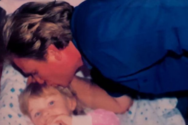 Katarina Živković sa svojim ocem