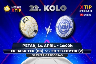 Meč 22. kola Srpske lige – grupa Beograd, samo na Xtip Stream-u!