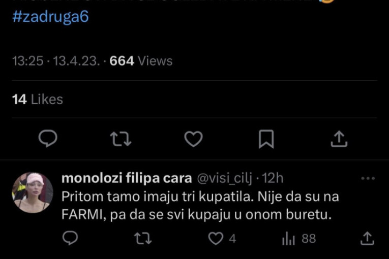 Tviteraši zgroženi ponašanjem Anđele i Zvezdana