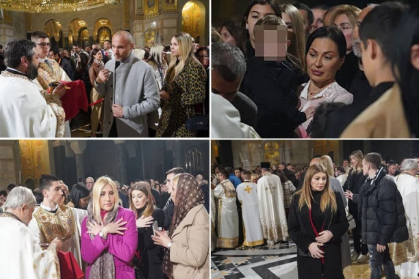 ESTRADA DOČEKALA VASRKS U HRAMU SVETOG SAVE: Evo koje poznate ličnosti smo uhvatili na ponoćnoj vaskršnjoj liturgiji! (FOTO)