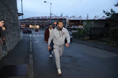 VELJKO RAŽNATOVIĆ STIGAO U PORODIČNI DOM: Ponosnog oca sačekao komšija ispred vile! (VIDEO)