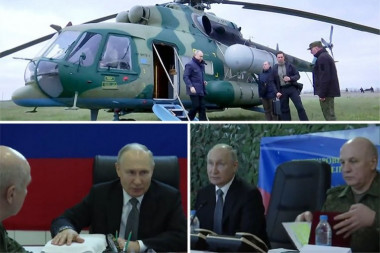 ISPLIVALI SNIMCI PUTINOVE POSETE UKRAJINI! Rame uz rame sa predsednikom čovek koji ima GLAVNU ULOGU U RATU, evo šta je rekao vojnicima! (VIDEO)
