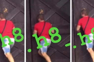 VANDALIZAM U ZADRUZI, RAZVALJIVAO KAPIJU, PA HTEO DA POBEGNE: Nakon burne svađe, usledio totalni haos! (VIDEO)