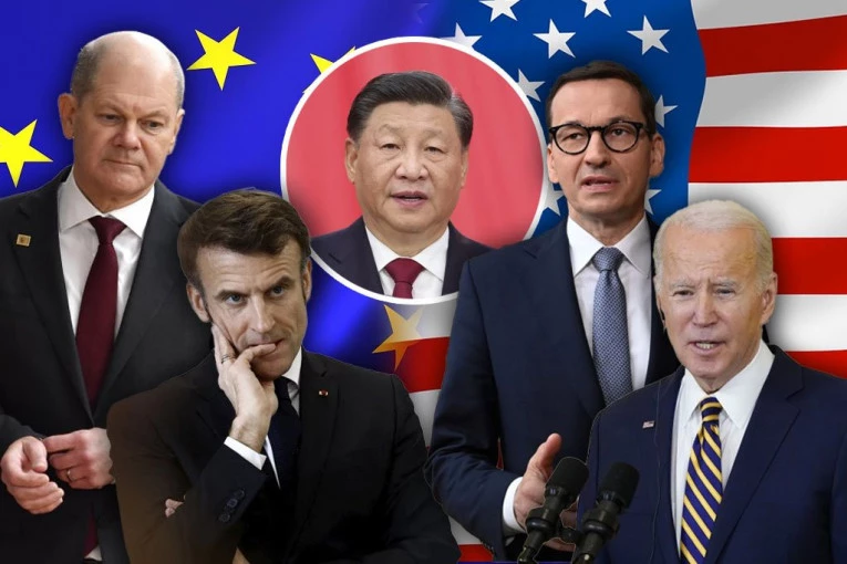 EU OKREĆE LEĐA AMERICI NAKON MAKRONOVE POSETE SIJU! Bajden uzvraća udarac preko Poljske: Nemačka da isplati 1.300 milijardi evra! (FOTO)