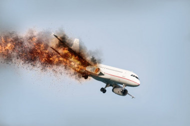 JEZIVE I DRAMATIČNE SCENE: Avion Arsenala se ZAPALIO! Požar se raširio brzinom svetlosti (FOTO)