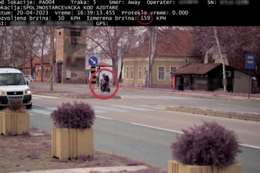 BAHATI MOTOCIKLISTA VOZIO 159 NA SAT KROZ GRAD: "DUAL radar" je "penicilin" za bahate vozače - za 3 dana otkriveno 650 prekršaja