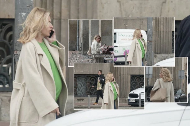 PAPARACO FOTKE TRUDNE ANĐELKE PRPIĆ: Glumica samo što ne poleti sa stomakom, evo sa kim se sastaje pred porođaj! (FOTO)