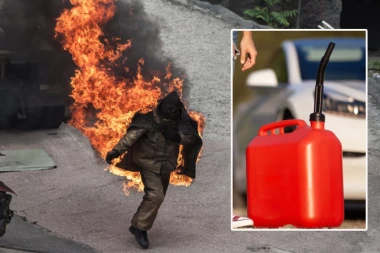 UŽAS U TOPOLI! ČOVEK STAO ISPRED POLICIJSKE STANICE I ZAPALIO SE: Prolaznici zatekli stravičan prizor