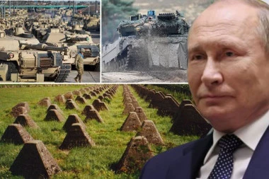 PUTIN POKAZAO ZMAJEVE ZUBE: Rusi se nadaju da će ih betonske prepreke zaštititi od Abramsa i Leoparda 2 (FOTO)