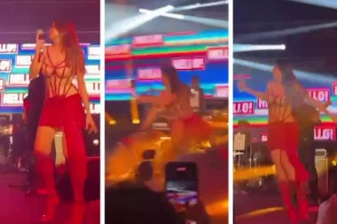 SEVERINA SE PROSULA KOLIKO JE DUGA: Pevačica se teturala razuzdano po bini, pa završila na podu! (VIDEO)