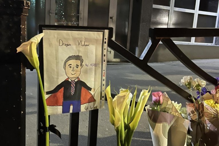 Crtež čuvara Dragana Vlahovića