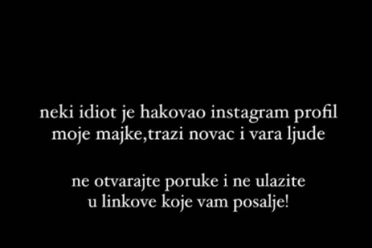 Sergej Pajić, obaveštenje