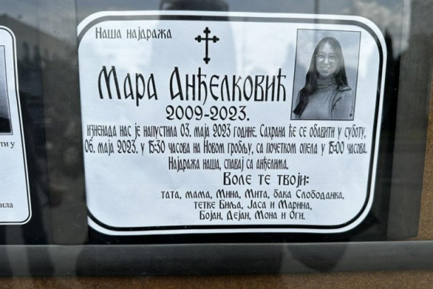 NAJDRAŽA NAŠA, SPAVAJ SA ANĐELIMA! Jecaji na Novom groblju, Srbija se oprašta od devojčice stradale u masakru na Vračaru (FOTO)