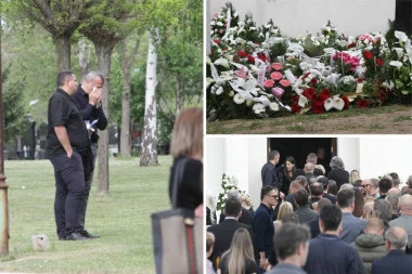 TUGA NA BEŽANIJSKOM GROBLJU! Bele ruže i venci za Adrianu Dukić koju je ubio MONSTRUM u školi na Vračaru (FOTO+VIDEO)