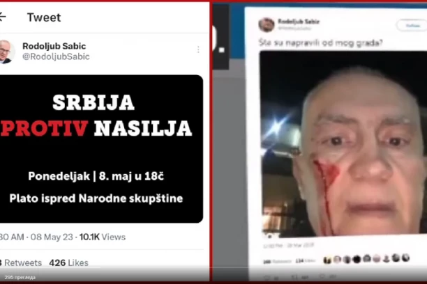 SAPLEO SE, PA LAGAO DA SU GA PRETUKLI! Toliko o kredibilitetu organizatora protesta! (FOTO)