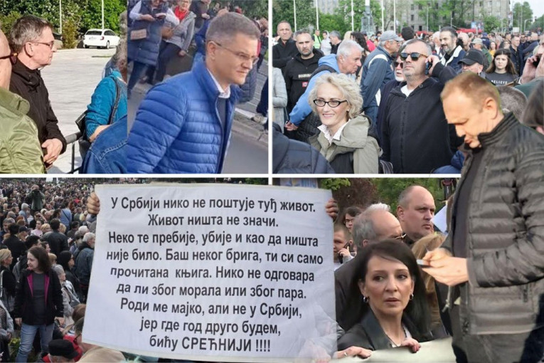 ZAVRŠEN PROTEST POLITIČKIH PARTIJA (FOTO)