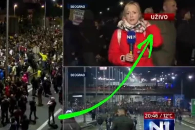 NA PROTESTU PROTIV NASILJA I ČOVEK KOJI JE SEKIROM VITLAO IZNAD SRPSKIH GLAVA!