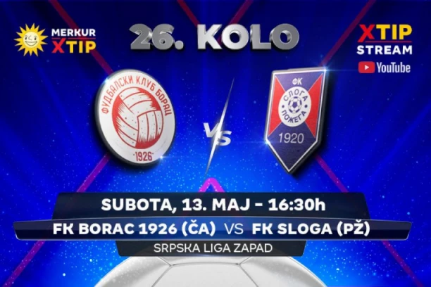Derbi meč 26. kola Srpske lige – grupa Zapad, samo na Xtip Stream-u!