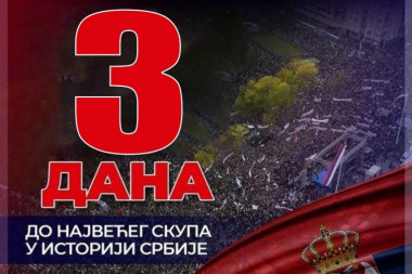 JOŠ SAMO 3 DANA DO NAJVEĆEG MITINGA U ISTORIJI SRBIJE: Sve je bliži dan kad će se pristojna Srbija naći pod jednom zastavom na Skupu nade