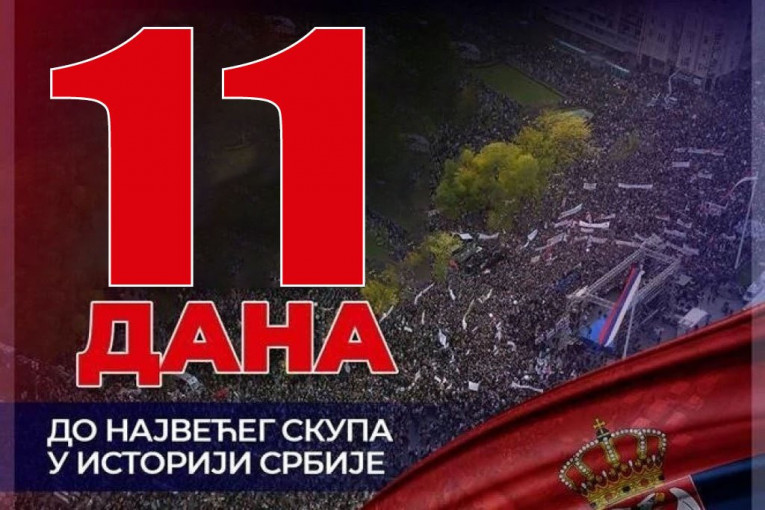 11 DANA DO NAJMASOVNIJEG SKUPA U ISTORIJI SRBIJE! Vučić: Građani ne moraju da brinu o ničijem skidanju glava, nećemo maltretirati narod blokiranjem Gazele