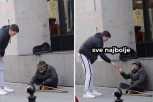 ČODA TRAŽIO OD BESKUĆNIKA NOVAC: Dao mu bez razmišljanja, a ono što je jutjuber uradio nakon toga neke je razbesnelo, ali čovek sa ulice mu se KLANJAO (VIDEO)