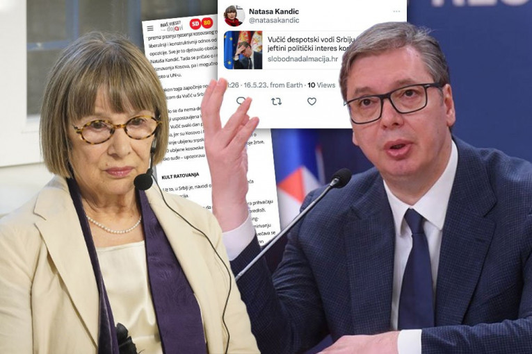 NATAŠA KANDIĆ I HRVATI NA ISTOJ STRANI! Sramna izjava: Smenite Vučića, jer ne priznaje Kosovo!