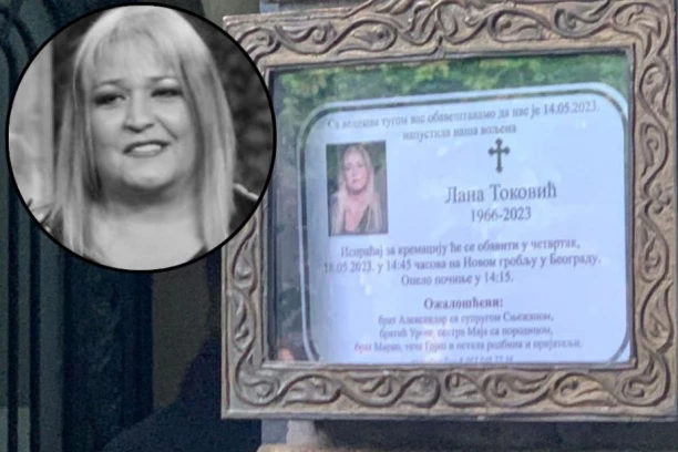 TUŽAN PRIZOR NA NOVOM GROBLJU! Ožalošćena porodica se oprašta od Lane Toković,  ove reči stoje na njenoj UMRLICI! (FOTO)