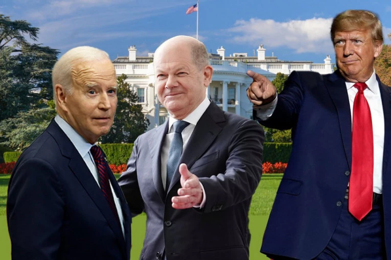 OLAFE, TO SE NE RADI U OSNOVNOJ ŠKOLI: Nemački kancelar Šolc đacima rekao da bi voleo da BAJDEN POBEDI TRAMPA (FOTO, VIDEO)