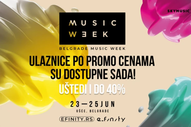 Ulaznice za Belgrade Music Week od danas po PROMO cenama – 40% POPUSTA