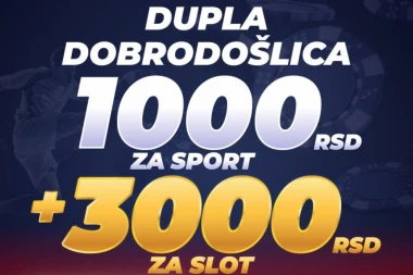 POTPUNO BESPLATNO! Preuzmi odmah 4.000 RSD U PAKETU za najjaču online zabavu!