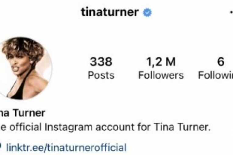 Tina Tarner sada ima 1.200.000 pratilaca