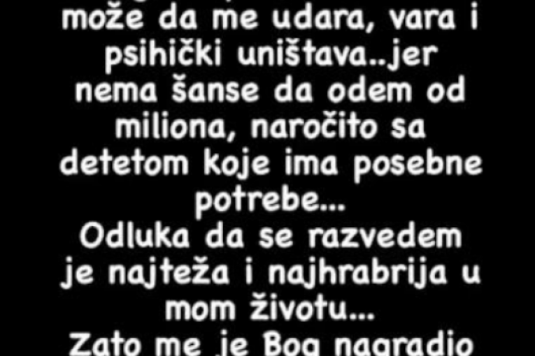 Jelena Radanović o bivšem mužu