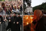 VERNICI U KILOMETARSKIM REDOVIMA ČEKALI NA KOMADIĆ STARE ODEĆE! Tradicionalno presvlačenje moštiju Svetog Zosima obavljeno u manastiru Tumane! (VIDEO)