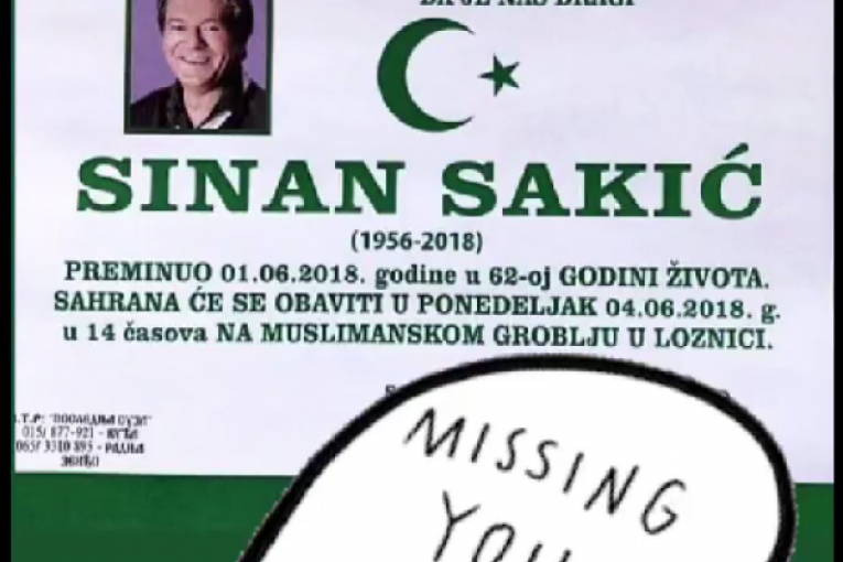 Sinan Sakić godišnjica smrti