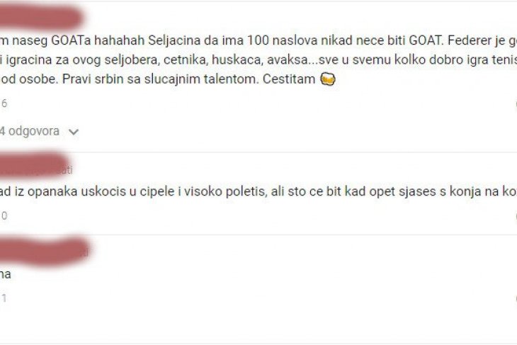 Komentari Hrvata na Novaka Đokovića