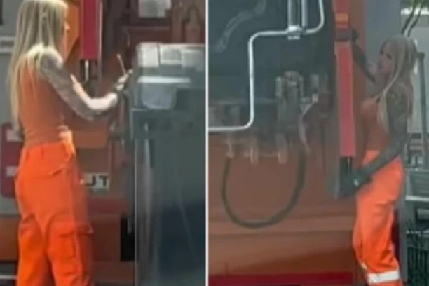 ZBOG PLAVUŠE IZ GRADSKE ČISTOĆE JAČEM POLU KRENULE BALE NA USTA! Fatalna Tamara im pomutila um, svi gledaju u nju i ne trepću (VIDEO)