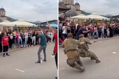 SRBIMA SE U SPORTSKIM IGRAMA PRIDRUŽILI PRIPADNICI KFOR-A: Zajedno se nadmetali u Leposaviću (VIDEO)