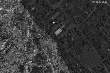 OBJAVLJENI SATELITSKI SNIMCI KATASTROFE NAKON EKSPLOZIJE NA BRANI NOVA KAHOVKA! Više od 40.000 ljudi ugroženo! (FOTO)