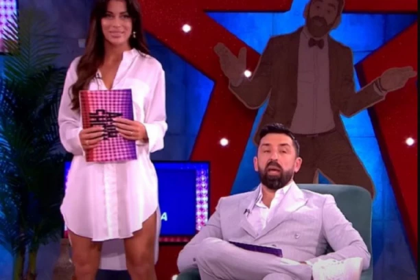 AMIDŽIĆEVA NOVA DEVOJKA NAPRAVILA HAOS UŽIVO U EMISIJI: Gledaocima pale vilice, Ognjen gutao knedle! (FOTO)