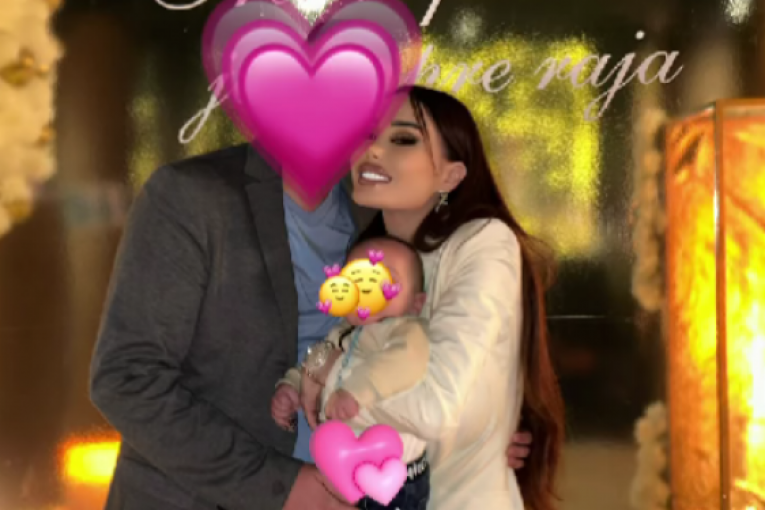 Ana korać sa partnerom i sinom