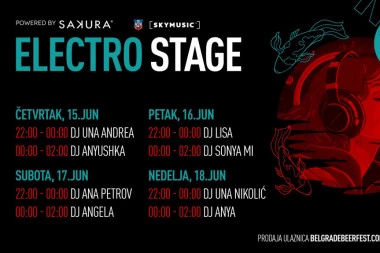 Najbolji elektro vajbovi na Belgrade Beer Fest-u: Otkriveni izvođači na Electro stage-u by Sakura i tačna satnica nastupa