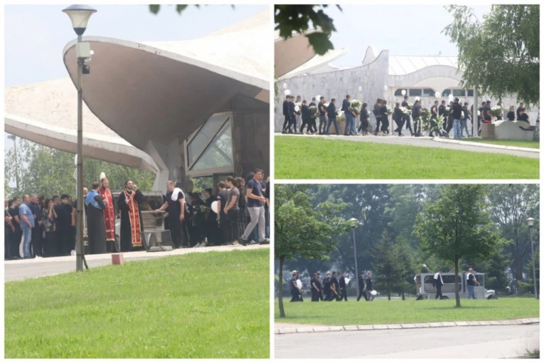 KUKU DANAS I UVEK! STEFO, ZASPAO SI SA NERAZDVOJNIM DRUGOM KOJI JE POKUŠAO DA TE SPASE! Sahranjuju utopljenog dečaka na Adi (FOTO)