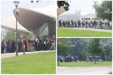 KUKU DANAS I UVEK! STEFO, ZASPAO SI SA NERAZDVOJNIM DRUGOM KOJI JE POKUŠAO DA TE SPASE! Sahranjuju utopljenog dečaka na Adi (FOTO)