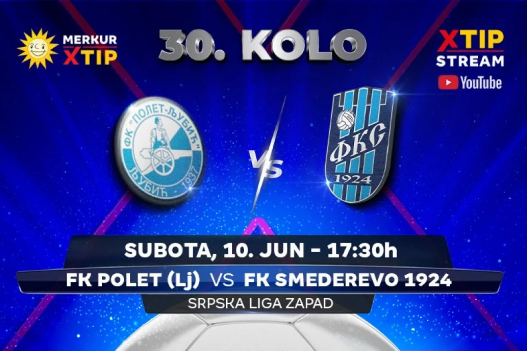 Meč poslednjeg kola Srpske lige – grupa Zapad, samo na Xtip Stream-u!