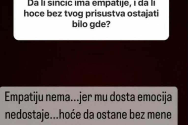 Jelena Radanović o sinu