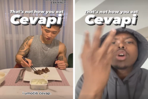 KINEZ I AFROAMERIKANAC "ZARATILI" ZBOG SRPSKIH ĆEVAPA, GORI INTERNET! Urnebesan video će vas nasmejati do suza: Šta to radiš, brate, da li si lud, gde su luk i somun? (VIDEO)