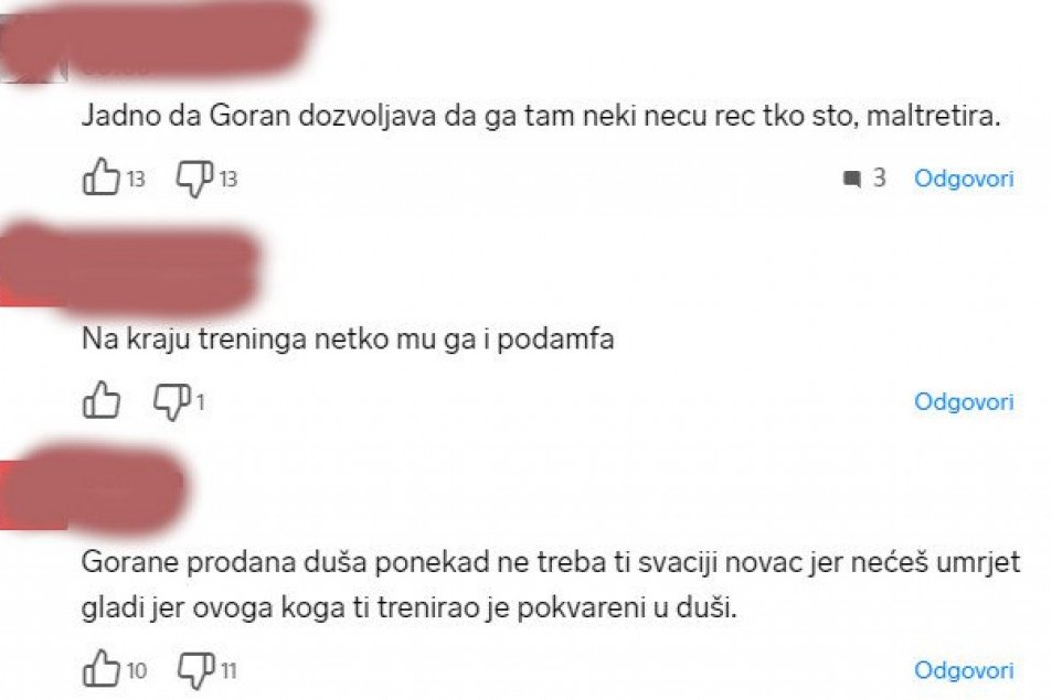 Komentari Hrvata upućeni Goranu Ivaniševiću