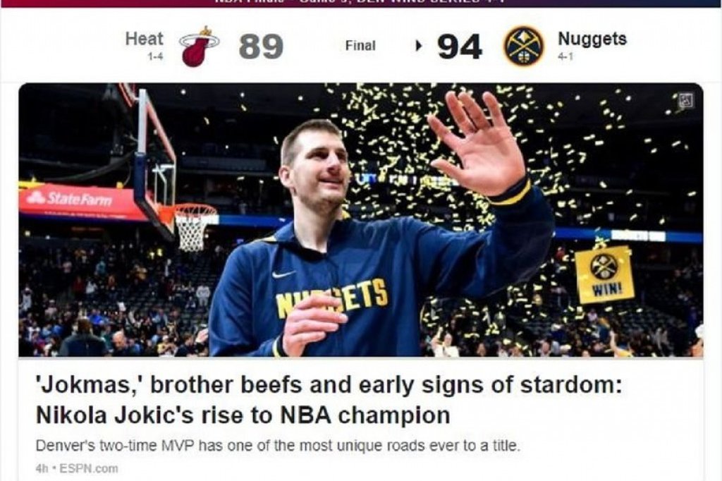 Strani mediji o Nikoli Jokiću